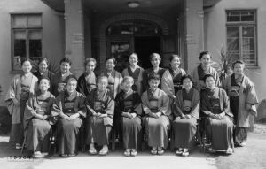 集合写真　武田八重伝道師:1956:広島江波・中道政市師宅にあった写真