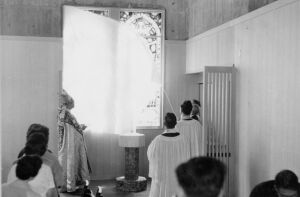 八代斌助主教聖別２０周年記念式典　ステンドグラス奉献:1960/09/29:スナップ