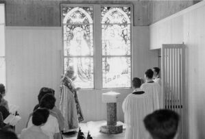 八代斌助主教聖別２１周年記念式典　ステンドグラス奉献:1960/09/29:スナップ