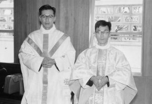 前田一郎司祭、岡上典夫司祭:1960/09/29:八代斌助主教聖別２０周年記念式典