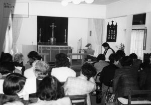 徳山聖マリア教会　礼拝:1994/3/4:スナップ　柳本　徳山聖マリア教会蔵