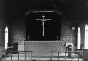 松山聖アンデレ教会　礼拝堂完成:1956:建物内部　松山聖アンデレ教会蔵