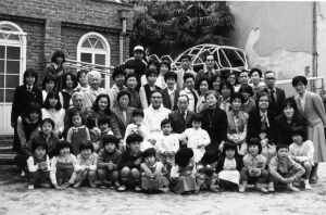 松山聖アンデレ教会　イースター:1984:集合写真　岡崎　松山聖アンデレ教会蔵