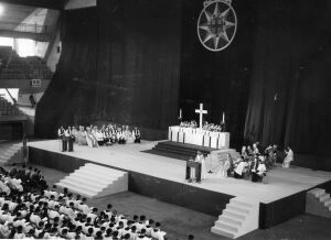 日本聖公会　宣教百年記念礼拝　東京武道館:1959/4/9:スナップ　資料室蔵