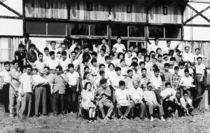 教区青年大会　垂水聖公会センター　1962年:1962/7/29:集合写真　徳島聖テモテ教会蔵